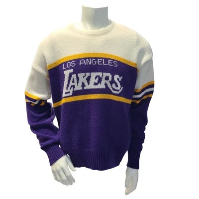 Винтажный мужской свитер Cliff Engle Los Angeles Lakers размер большой редкий принт размер L - Изображение 1 из 4