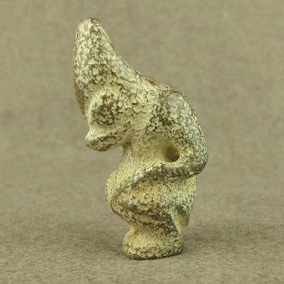 Antique Chinese HongShan Culture Jade Carved Pig-Dragon Figurine Pendant - Image 1 of 4