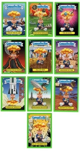 2012 Topps Garbage Pail Kids - BNS1 - Adam Bomb through History - GRÜN - 10-Karten Set - Bild 1 von 2