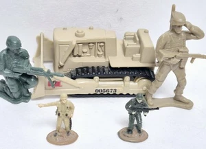 vintage army men figures lot, Micro Soldier's, & GI Joe Bulldozer 005673 - Picture 1 of 19
