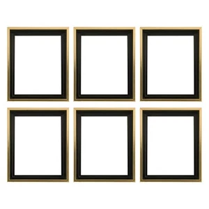 Illusions Schweberahmen für 3/4" Leinwand 11x14" - Gold/Schwarz - 6er Pack - Bild 1 von 7