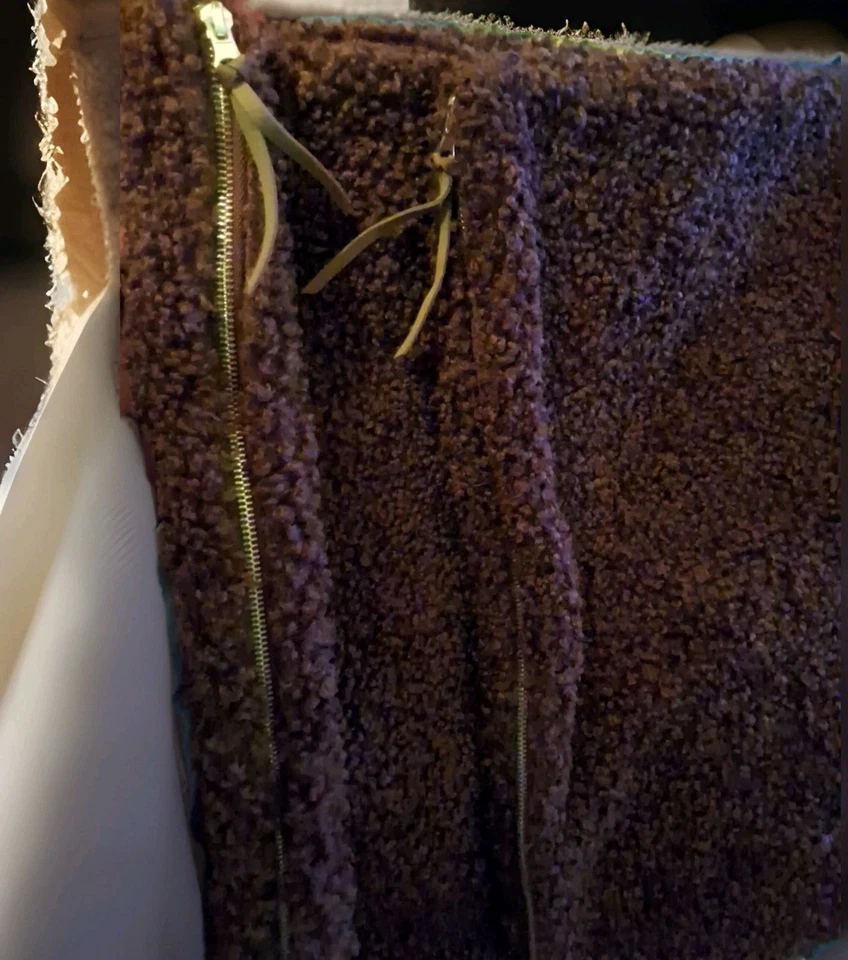 2- Fundas de almohada difusas de peluche fundas 19"X19" uva ciruela cuero borla cremallera Foto 1 de 4