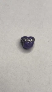 Genuine Pandora Purple Ratiating Love Mum Heart Charm 791160C01 - Picture 1 of 1