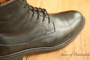 Oliver Sweeney schwarze Leder Derby Stiefel Schuhe UK 7,5 US 8,5 EU 41,5 - Bild 1 von 22