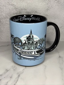 RARE - Walt Disney World Monorail Blue Mug, Por Favor Mantengas EUC - Picture 1 of 8