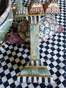 MacKenzie-Childs Cheltenham Keramik Kerzenständer  - Bild 1 von 24