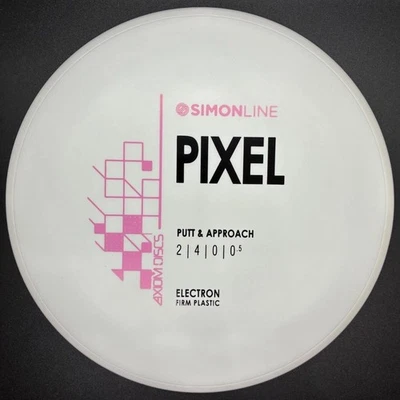 MVP Axiom Electron Firm Pixel - Simon’s WHITE-on-WHITE Pink Variant - Disc Golf - Image 1 of 4