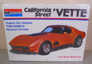 Monogram 7504 model kit California Street 'Vette Factory sigillato 1973 RARO 1/24 - Foto 1 di 6