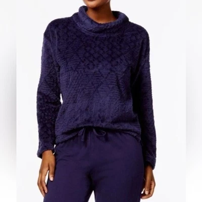 TOP TEXTURIZADO DE PELÚCIA NÁUTICA XL, LOUNGEWEAR, SUÉTER - Imagem 1 de 4