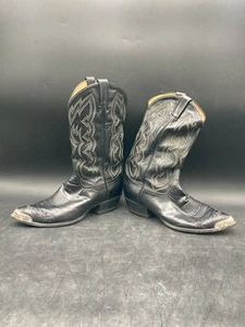 Tony Lama Leather Cowboy Boots Style 6616 Size 10.5 - Picture 1 of 11