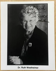 RUTH WESTHEIMER, 100% AUTHENTISCHES HANDSIGNIERTES SAMMLERFOTO, R.I.P. - Bild 1 von 1