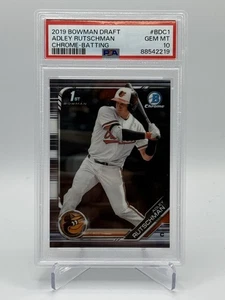 Adley Rutschman 2019 Bowman Draft Chrome Sapphire #BDC1 PSA 10 GEM MINT - Picture 1 of 2