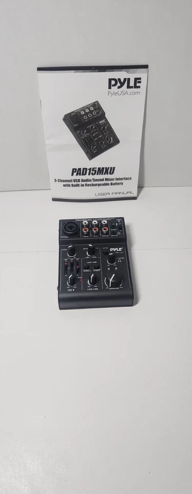 ​Pyle PAD15MXU Portable USB Audio Interface Mixer DJ Podcasting Recording w/... - Image 1 of 4