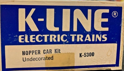 K-Line K-5300 Hopper Car Kit Undecorated Train "O" and O27 NEW! - Image 1 of 2