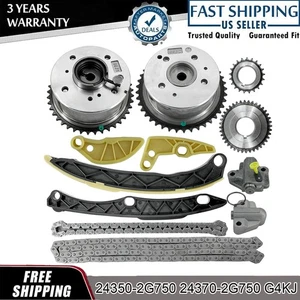 Engine Timing Chain Kit Guide Tensioner Sprocket for KIA Hyundai 2.0L 2.4L G4KJ - Picture 1 of 23