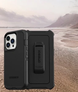 OtterBox Defender PRO Case & Holster for iPhone 13 Pro - Black - Picture 1 of 3