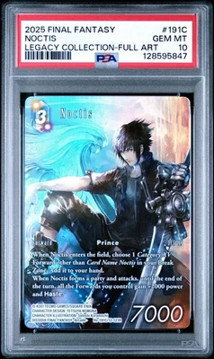 PSA 10 Final Fantasy TCG Noctis Re-191C/12-121R Full Art Foil Legacy Collection - Image 1 of 2