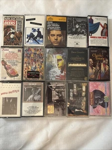 Vintage Cassette Tape Lot 15 Rock Jazz Classical Pop Soundtrack Mixed Artists - Picture 1 of 3