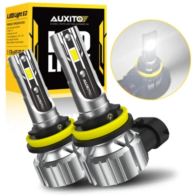 Kit de faros LED AUXITO H11 bombillas de haz alto bajo súper brillantes 6500K blanco CANBUS Foto 1 de 4
