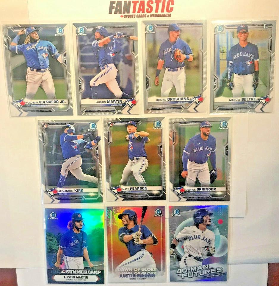 2021 Bowman Chrome TORONTO BLUE JAYS Card YOU PICK Prospects, RC,  Inserts etc - Image 1 of 1