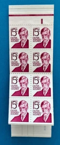 US Stamps Scott 1288B 15c Oliver Wendell Holmes full booklet of 24 PO Fresh - Picture 1 of 5