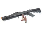 BBTac Airsoft Shotgun Pump Action Gun Spring Loaded M180-C2 Tactical Stock