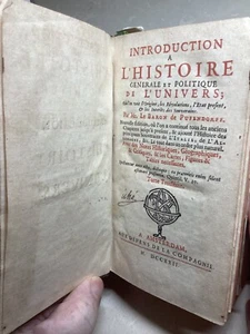 1722 Introduction A L'Histoire Generale Et Politique De L'Univers - Picture 1 of 19