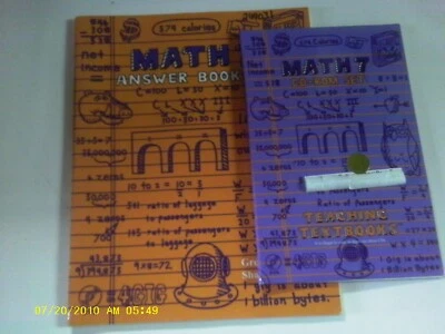 TEACHING TEXTBOOKS MATH GRADE 7- DISKS & ANSWER KEY-- SEE COMPLETE DESCRIPTION - Image 1 of 4