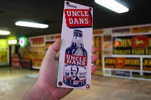 LETRERO DE METAL DE PORCELANA DE DISTRIBUIDOR DE REFRESCOS CERVEZA RAÍZ DRINK TÍO DANS COCA COLA - Imagen 1 de 7