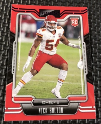 Nick Bolton  2021 Playbook Purple Rookie #165 Chiefs Missouri RC - Image 1 of 3