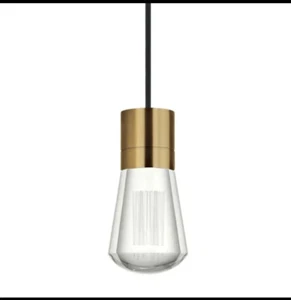 Tech Lighting TD Alva Pendant, Brass/Black LEDWD - 700TDALVPMCBR-LEDWD - Picture 1 of 3