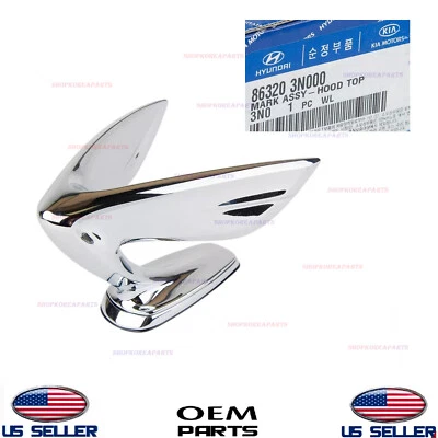 Original OEM capó adorno emblema ala 2011-2016 Hyundai Equus 86320-3N000 Foto 1 de 2
