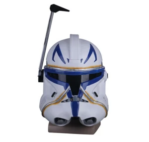 Star Wars The Clone Wars Elmetto Cosplay Capitano Rex Party Testa Completa Puntelli PVC - Foto 1 di 12