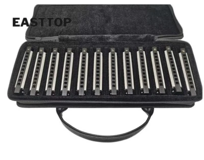 EASTTOP T10-3-12 10Hole Diatonic Blues Harmonica Set of 12 keys Mouth Organ set - Image 1 of 4