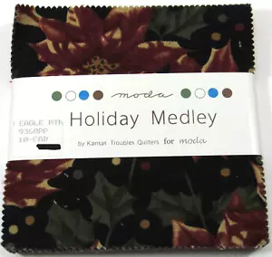 Holiday Medley Kansas Troubles Quilters 42pc Charm Pack Moda Fabrics Precut 5" - Picture 1 of 2
