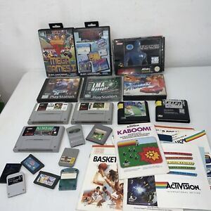 Vintage Retro Video Gaming Nintendo Sega P/station Mixed games Job Lot bundle #3