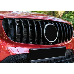 FRONT GRILLE PANAMERICANA GT STYLE FOR 15-19 MERCEDES GLC X253 C253 GLOSS BLACK - Bild 1 von 13