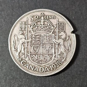 Canadá 1938 50 centavos plata - combinar para ahorrar - C50-286 - Imagen 1 de 5