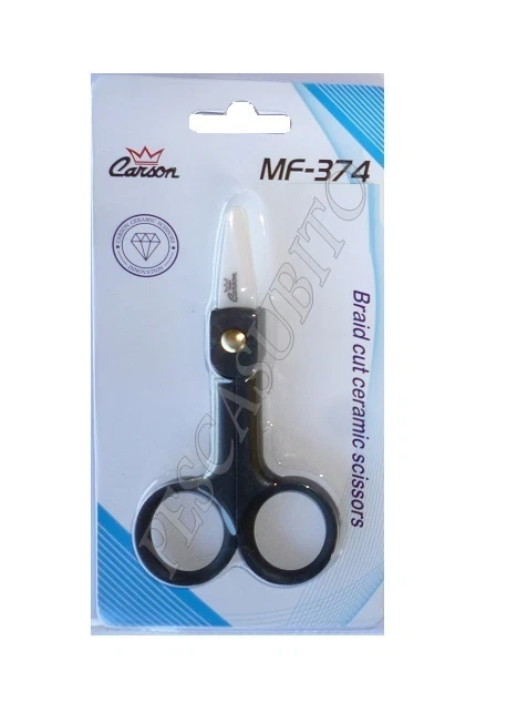 forbici medie lame ceramica taglia filo pesca trecciato dacron forbice treccia - Immagine 1 di 1
