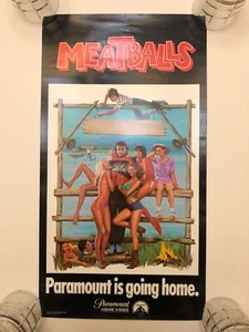 Póster promocional 1981 Meatballs Bill Murray Paramount Is Going Home VHS - Imagen 1 de 8