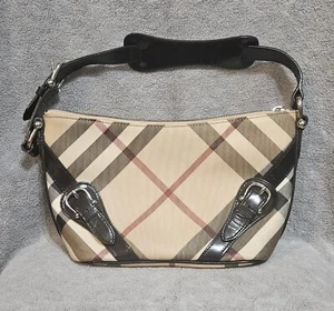 Burberry Hobo Bag schwarz/beige Nova Check 12 Zoll - Bild 1 von 18