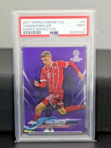 2017 Topps Chrome champions league Thomas Muller Purple /250 PSA 9 - Picture 1 of 3