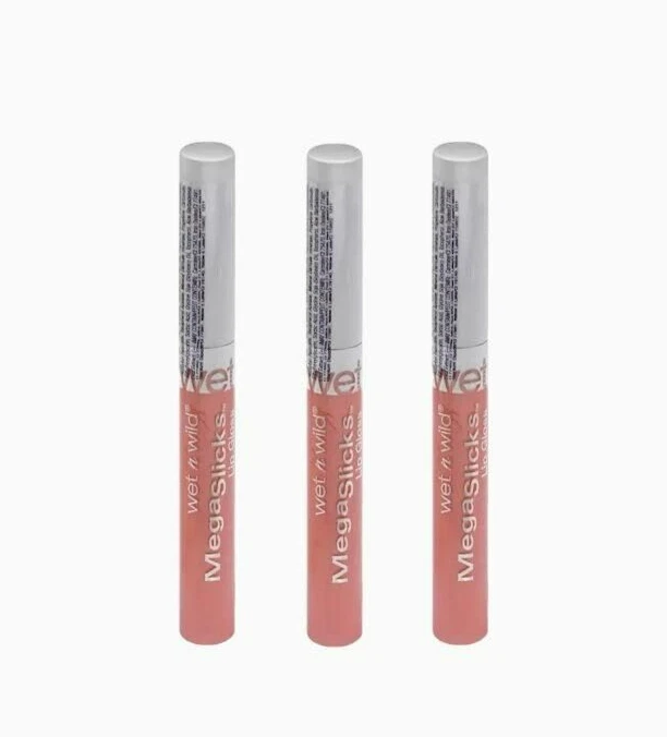 Wet n Wild MegaSlicks Lip Gloss - 566 STRAWBERRY ICE - 3 PACK - Image 1 of 1