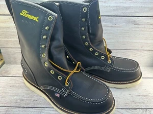 Thorogood 8" Briar Pitstop Moc Toe Boots Mens Size 9 Waterproof Lace Up 814-3800 - Picture 1 of 9