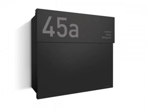Briefkasten Letterman 4 Schwarz inkl. LED-Licht und optionaler Gravur - Bild 1 von 9