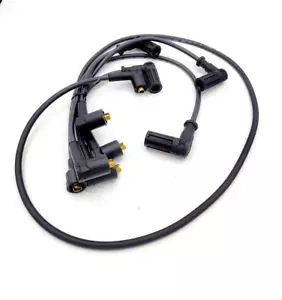 CAVI CANDELE FIAT UNO TURBO 1.4 (1989 / 1992) IN SILICONE CAVO NERO HYPALON WIRE - Foto 1 di 3