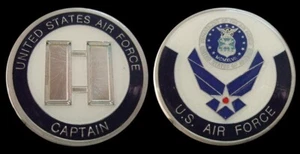 US AIR FORCE CAPTAIN RANK CHALLENGE COIN MILITARY SAMMLERMÜNZEN - Bild 1 von 1