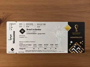 Sammler Used MINT VIP Ticket #16 Brazil Serbia Brasilien Serbien FIFA World Cup - Bild 1 von 1