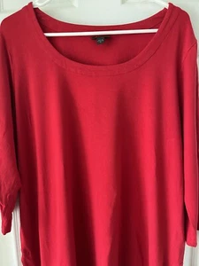 J. Jill Damen Tunika Top Gr. XL rot Viskose Stretch Wearever Collection - Bild 1 von 6
