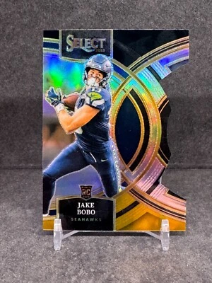 Jake Bobo 2023 Select Black & Yellow Die Cut Prizm #149 Rookie Seahawks - Image 1 of 2